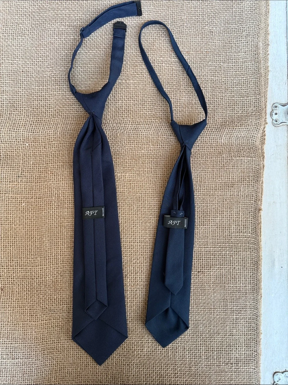 AFTCO Navy Blue Kids Adjustable Ties Set of 2